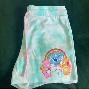 Blue Tie Dye Care Bear Shorts 🐻